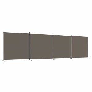 Parawan Pokojowy Dekoracyjny Przegroda Parawan Składany Antracyt 698×180 cm 808553 Parawan Pokojowy Dekoracyjny Przegroda Parawan Składany Antracyt 698×180 cm 808553