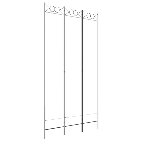 Parawan Pokojowy Dekoracyjny Przegroda Parawan Składany Biały 120x220 cm 808387