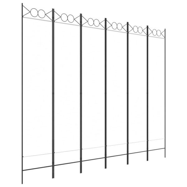 Parawan Pokojowy Dekoracyjny Przegroda Parawan Składany Biały 240x200 cm 808565