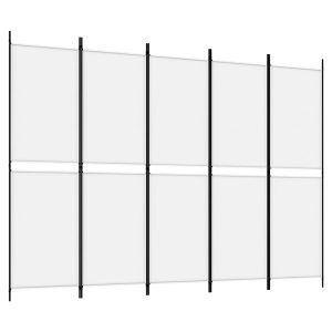 Parawan Pokojowy Dekoracyjny Przegroda Parawan Składany Biały 250 x 180 cm 808511 Parawan Pokojowy Dekoracyjny Przegroda Parawan Składany Biały 250 x 180 cm 808511