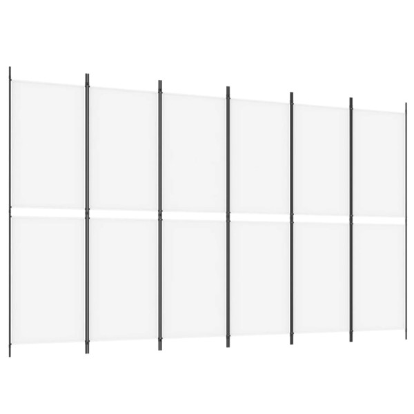 Parawan Pokojowy Dekoracyjny Przegroda Parawan Składany Biały 300 x 180 cm 808550