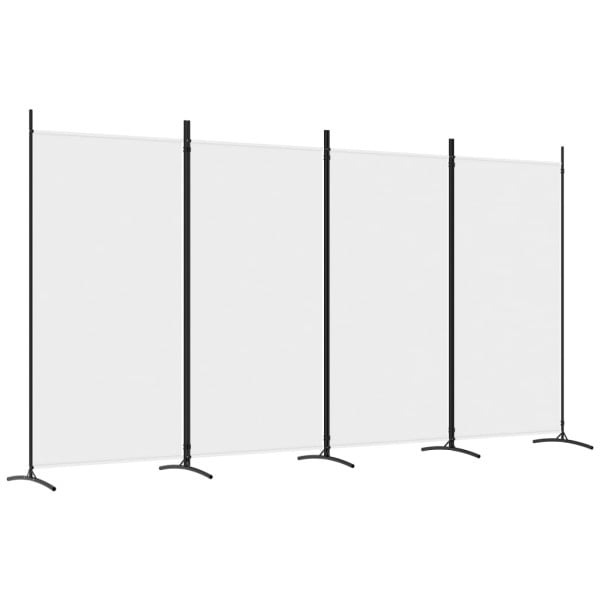 Parawan Pokojowy Dekoracyjny Przegroda Parawan Składany Biały 346x180 cm 808509
