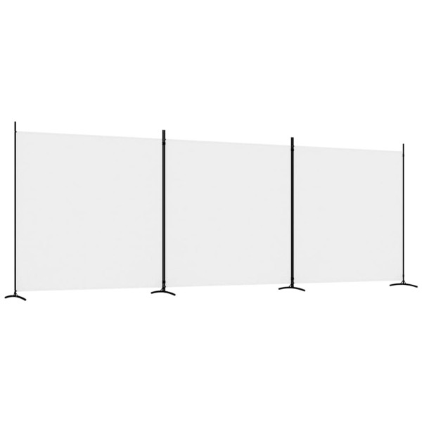 Parawan Pokojowy Dekoracyjny Przegroda Parawan Składany Biały 525x180 cm 808514