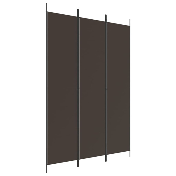 Parawan Pokojowy Dekoracyjny Przegroda Parawan Składany Brązowy 150x220 cm 808479