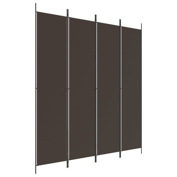 Parawan Pokojowy Dekoracyjny Przegroda Parawan Składany Brązowy 200x220 cm 808364