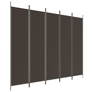 Parawan Pokojowy Dekoracyjny Przegroda Parawan Składany Brązowy 250×200 cm 808330 Parawan Pokojowy Dekoracyjny Przegroda Parawan Składany Brązowy 250×200 cm 808330