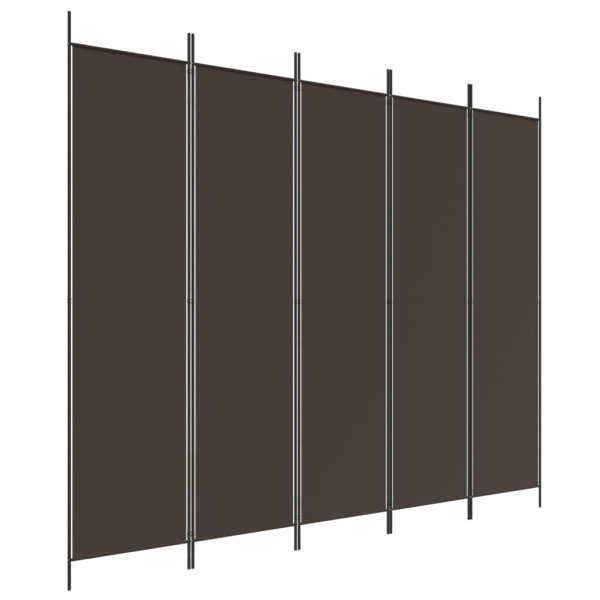 Parawan Pokojowy Dekoracyjny Przegroda Parawan Składany Brązowy 250x200 cm 808330