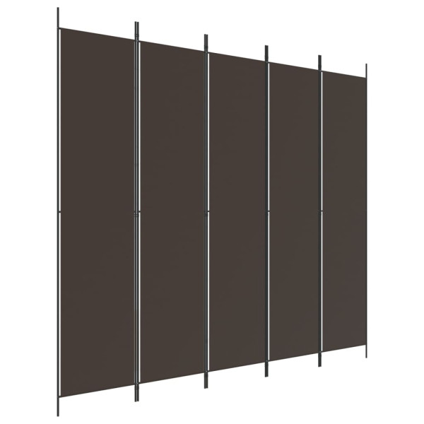 Parawan Pokojowy Dekoracyjny Przegroda Parawan Składany Brązowy 250x220 cm 808378