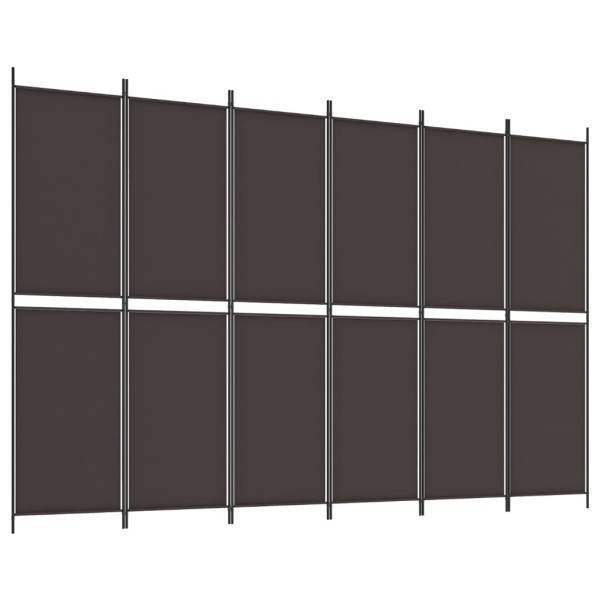 Parawan Pokojowy Dekoracyjny Przegroda Parawan Składany Brązowy 300x200 cm 808401