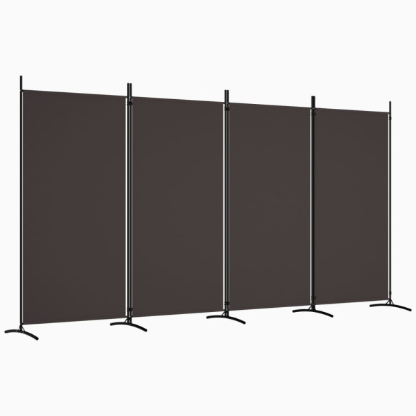Parawan Pokojowy Dekoracyjny Przegroda Parawan Składany Brązowy 346x180 cm 808331