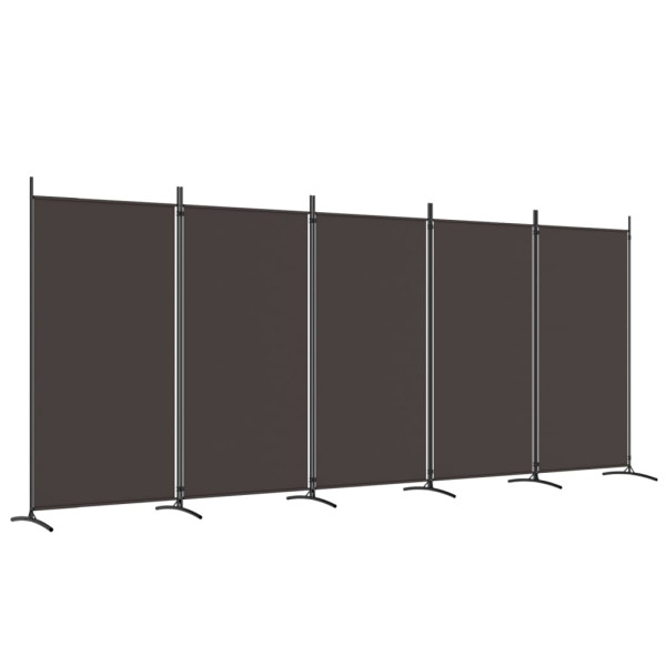 Parawan Pokojowy Dekoracyjny Przegroda Parawan Składany Brązowy 433x180 cm 808467