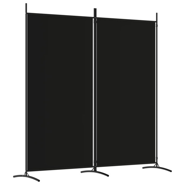 Parawan Pokojowy Dekoracyjny Przegroda Parawan Składany Czarny 175x180 cm 808353