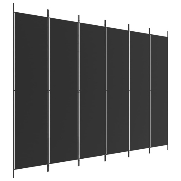 Parawan Pokojowy Dekoracyjny Przegroda Parawan Składany Czarny 300x220 cm 808528