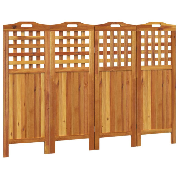Parawan Pokojowy Składany Parawan Dekoracyjny Drewniany Brąz 162x2x115 cm 806236