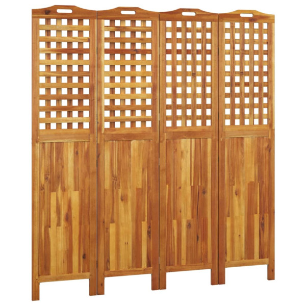 Parawan Pokojowy Składany Parawan Dekoracyjny Drewniany Brąz 162x2x180 cm 806237