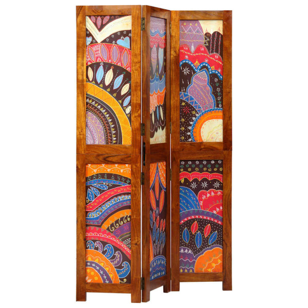 Parawan Pokojowy Składany Parawan Dekoracyjny Drewniany Brązowy 105x160 cm 806046