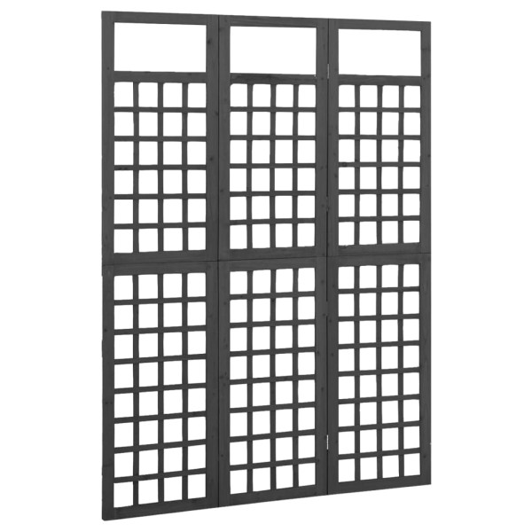 Parawan Pokojowy Składany Parawan Dekoracyjny Drewniany Czarny 121x180 cm 806059