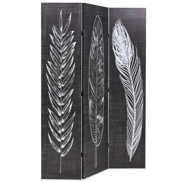 Parawan Składany Dekoracyjny Parawan Panelowy Motyw Piór 120x170 cm 808343