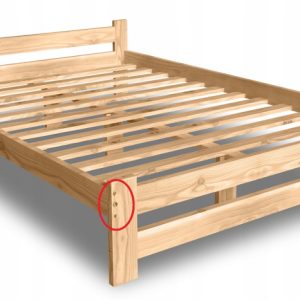 PARWOOD Łóżko drewniane DAKOTA 120×200 127630 PARWOOD Łóżko drewniane DAKOTA 120×200 127630