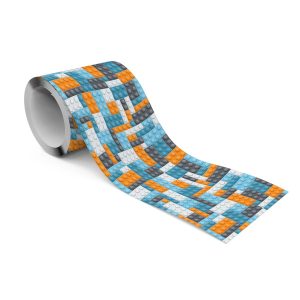 Pasek Dekoracyjny Do Pokoju Dzieci Niebieskie Klocki 225080