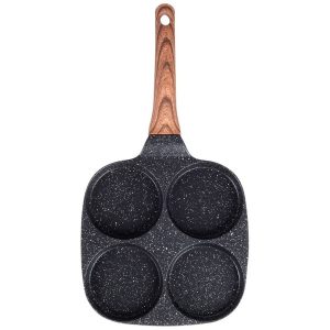Patelnia do jajek granitowa 4 otwory BLACK&WOOD 19×19 cm 777191 Patelnia do jajek granitowa 4 otwory BLACK&WOOD 19×19 cm 777191