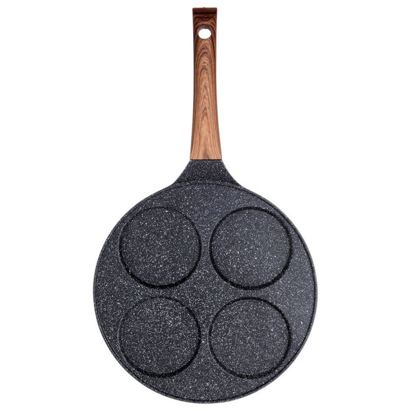 Patelnia do jajek granitowa 4 otwory BLACK&WOOD 26 cm 326689