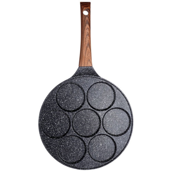 Patelnia do jajek granitowa 7 otworów BLACK&WOOD 26 cm 326687