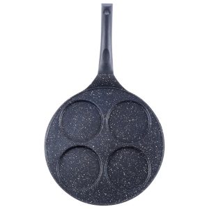Patelnia do jajek naleśników granitowa 4 otwory GRANDE 27 cm 159624 Patelnia do jajek naleśników granitowa 4 otwory GRANDE 27 cm 159624