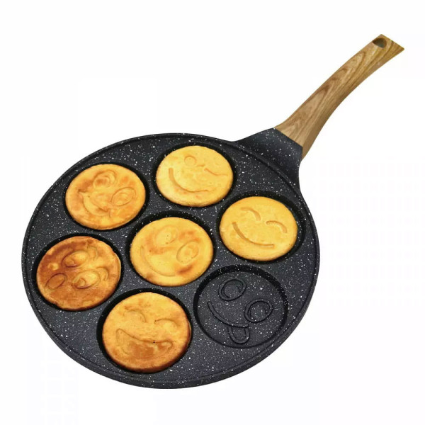 Patelnia do naleśników placków jajek 26cm pancake buźki KINGHOFF 693633