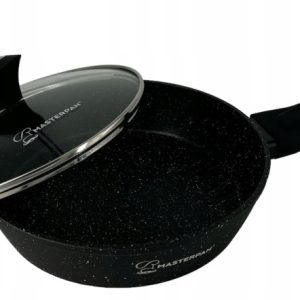 Patelnia Do Smażenia Granitowa 18 Cm Z Pokrywką Na Indukcję Gaz 551492 Patelnia Do Smażenia Granitowa 18 Cm Z Pokrywką Na Indukcję Gaz 551492