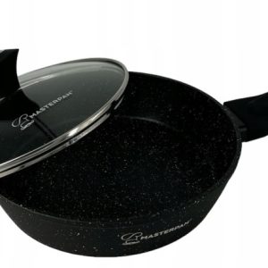 Patelnia Do Smażenia Granitowa Głęboka 22 Cm Z Pokrywką Na Indukcję Gaz 551485 Patelnia Do Smażenia Granitowa Głęboka 22 Cm Z Pokrywką Na Indukcję Gaz 551485
