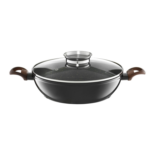 Patelnia głęboka z pokrywką z powłoką Qualum Basic 28 cm 147784