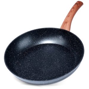 Patelnia granitowa 28 cm Vilde BLACK&WOOD do smażenia indukcja gaz 312852 Patelnia granitowa 28 cm Vilde BLACK&WOOD do smażenia indukcja gaz 312852