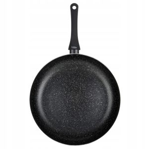 Patelnia granitowa 32 cm BLACK LINE Vilde do smażenia i duszenia na gaz 1070469 Patelnia granitowa 32 cm BLACK LINE Vilde do smażenia i duszenia na gaz 1070469