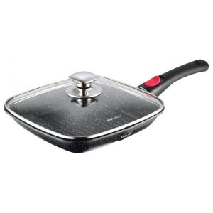 Patelnia grillowa z powłoką granitową 24cm z odpinanym uchwytem KINGHOFF 693642 Patelnia grillowa z powłoką granitową 24cm z odpinanym uchwytem KINGHOFF 693642