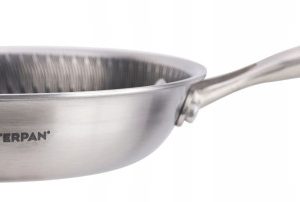 Patelnia Stalowa Masterpam 30 cm z Powłoką Plastra Miodu Głęboka Indukcja 807530 Patelnia Stalowa Masterpam 30 cm z Powłoką Plastra Miodu Głęboka Indukcja 807530