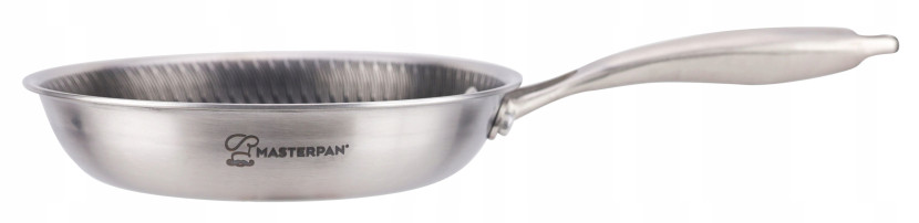 Patelnia Stalowa Masterpam 30 cm z Powłoką Plastra Miodu Głęboka Indukcja 807530