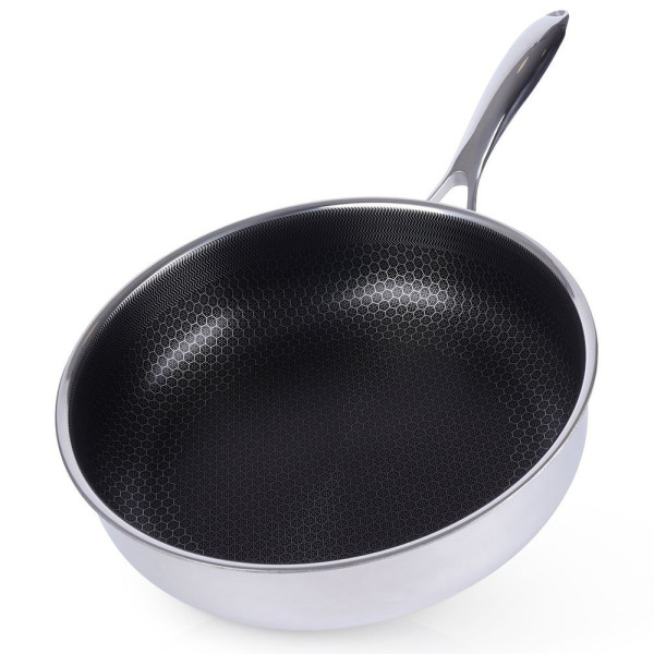 Patelnia stalowa nieprzywierająca głęboka COOKCELL 28 cm 159626