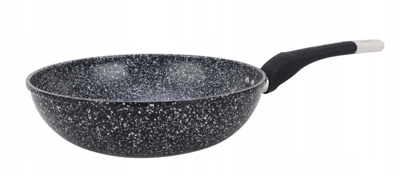 Patelnia Wok Głęboka Granitowa 28 Cm Nieprzywierająca Na Indukcję Gaz 3 L 551497