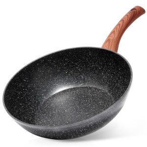 Patelnia wok granitowa BLACK&WOOD 28 cm 777211 Patelnia wok granitowa BLACK&WOOD 28 cm 777211