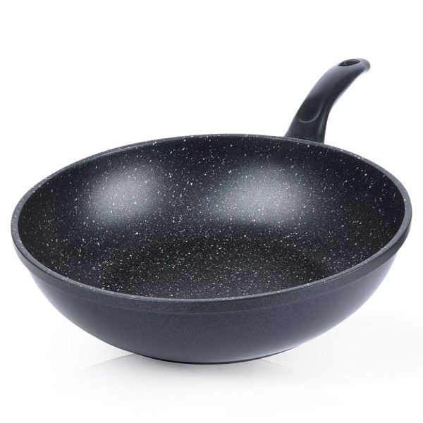 Patelnia wok granitowy do smażenia duszenia GRANDE 30 cm 159605