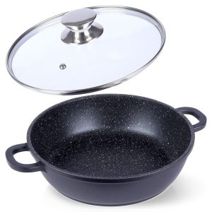 Patelnia z pokrywką granitowa 24 cm GRANDE 160982 Patelnia z pokrywką granitowa 24 cm GRANDE 160982
