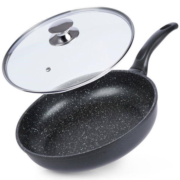 Patelnia z pokrywką granitowa 28 cm GRANDE 160987