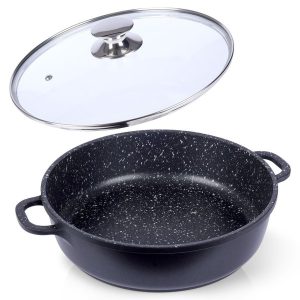 Patelnia z pokrywką granitowa GRANDE 28 cm 159611 Patelnia z pokrywką granitowa GRANDE 28 cm 159611
