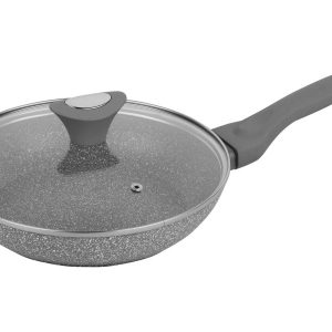 Patelnia z powłoką granitową 24cm nieprzywierająca KLAUSBERG Marmo Grey 667199 Patelnia z powłoką granitową 24cm nieprzywierająca KLAUSBERG Marmo Grey 667199