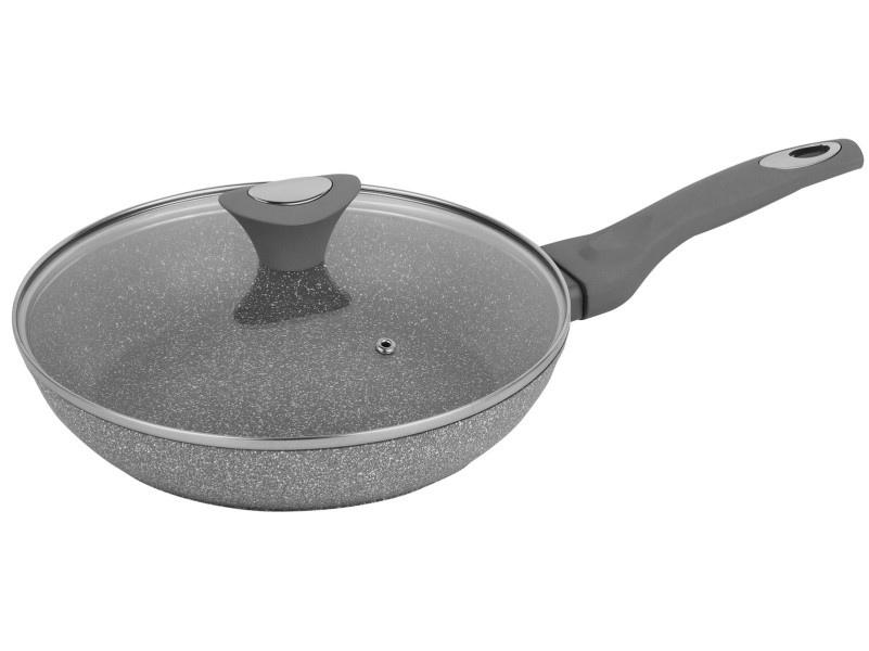 Patelnia z powłoką granitową 26cm nieprzywierająca KLAUSBERG Marmo Grey 667203