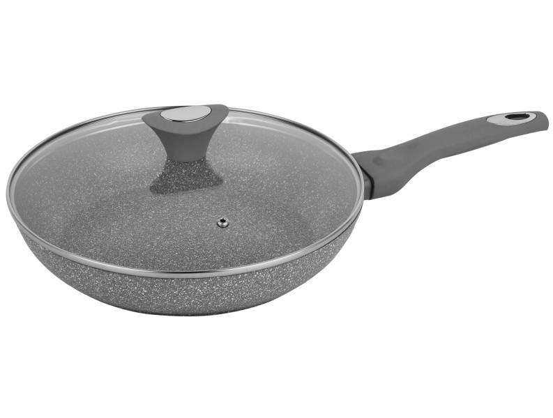 Patelnia z powłoką granitową 28cm nieprzywierająca KLAUSBERG Marmo Grey 667197