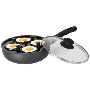 Patelnia Z powłoką marmurową z wkładem do jajek 20cm KINGHOFF 693652 Patelnia Z powłoką marmurową z wkładem do jajek 20cm KINGHOFF 693652
