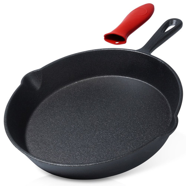 Patelnia żeliwna 25 cm Vilde CAST LINE z silikonową nakładką 312834