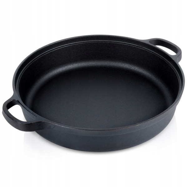 Patelnia żeliwna 30 cm Vilde na gaz indukcję grill ognisko piekarnik 3,5L 1070467